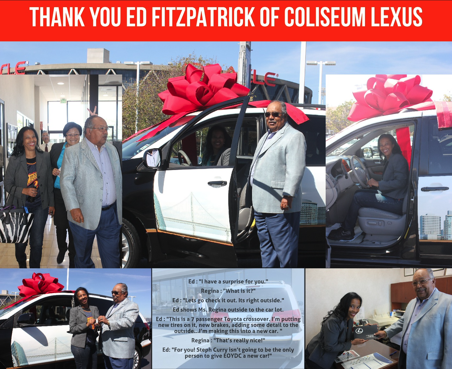 Lexus van gifted to EOYDC