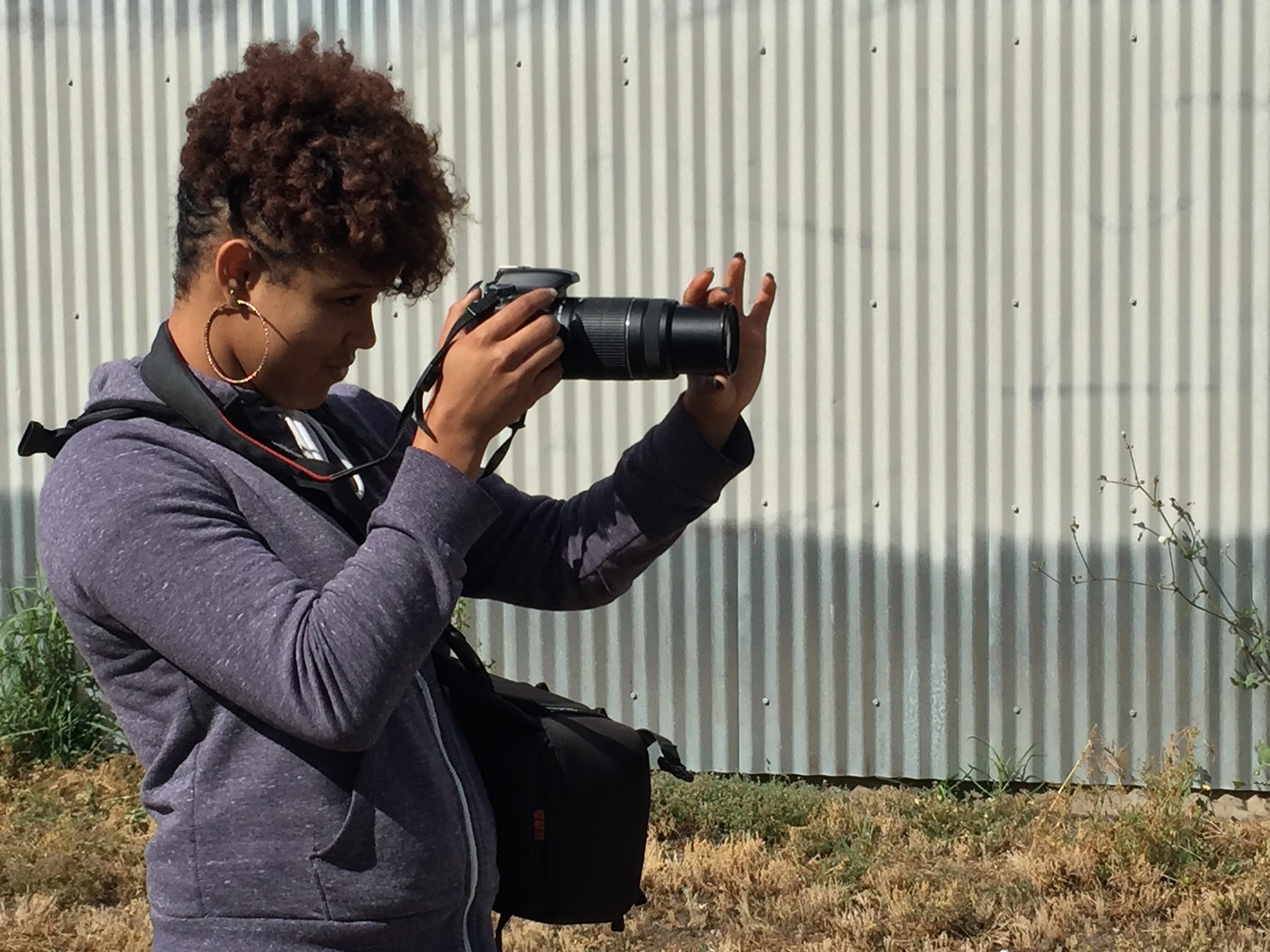 Training Tia in professional photography