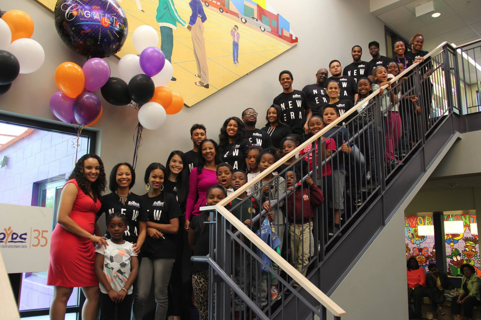 New Era team at building opening event